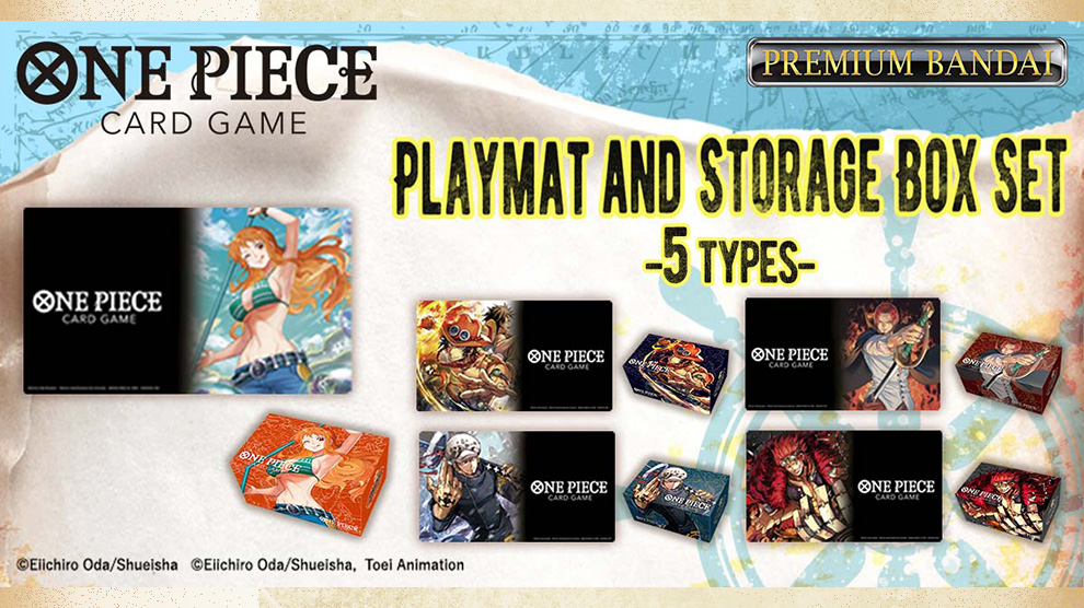 ONE PIECE CARD GAME Playmat and Storage Box Set -Shanks-