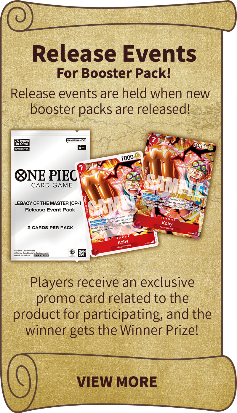 Release Events For Booster Pack!
