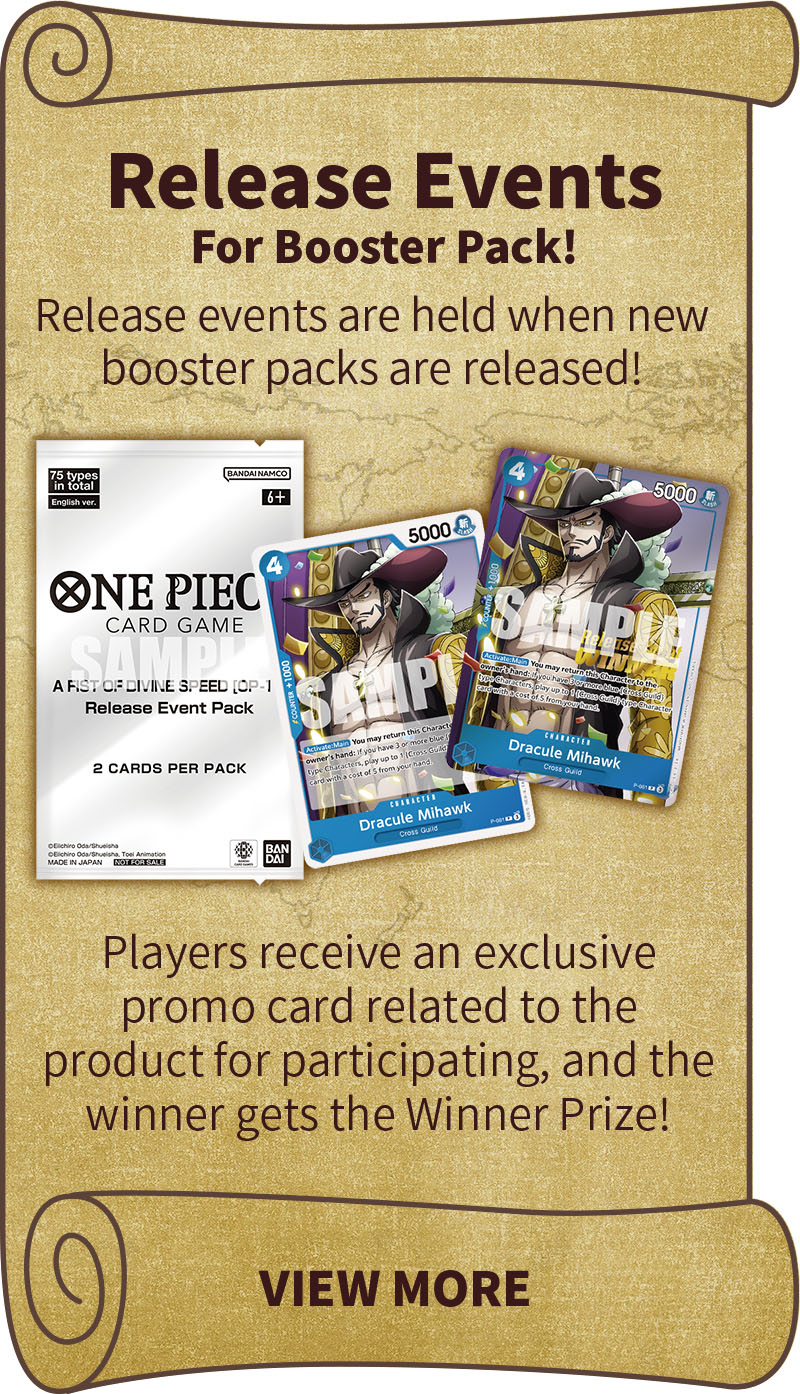 Release Events For Booster Pack!