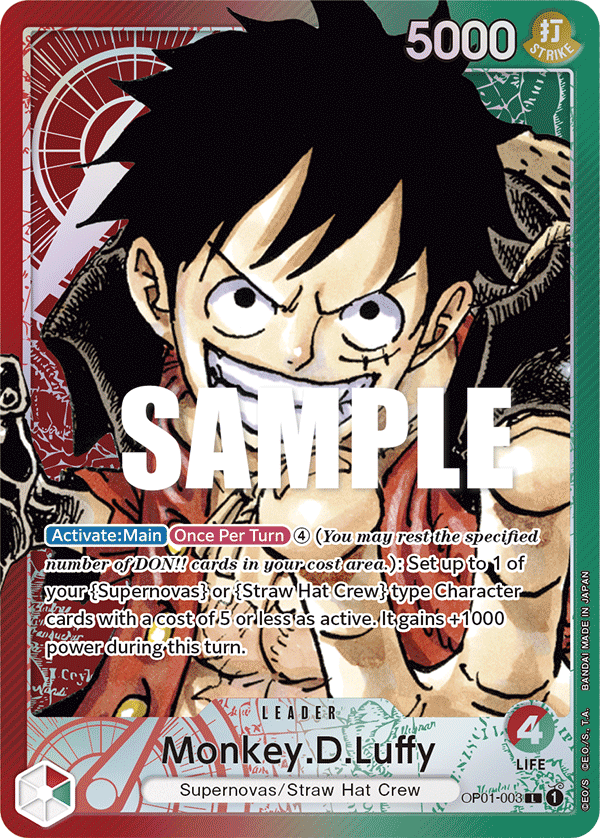 Cartes One Piece Card Game Romance Dawn (OP01) 