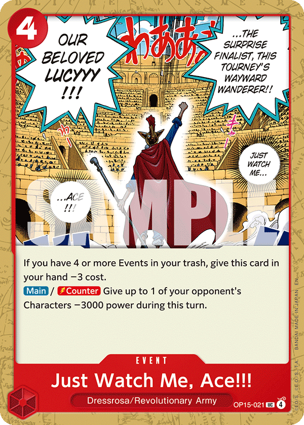 Just Watch Me, Ace!!!