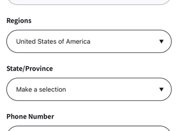 ② Select “North America”