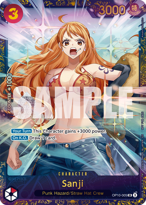 Treasure Cup November 2025 Alt-Art Card OP10-005 Sanji