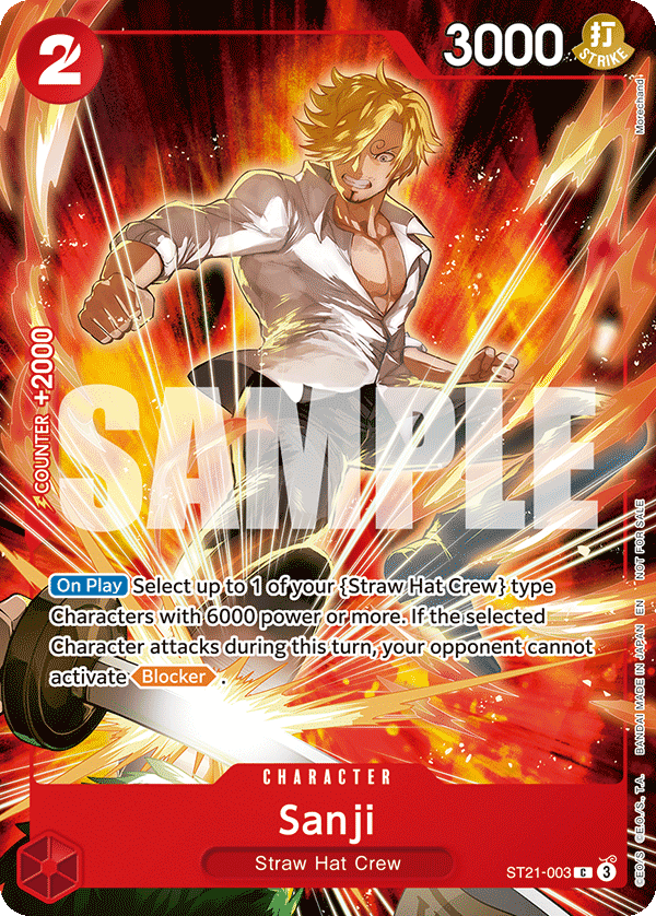 Card image of ST21-003 Sanji