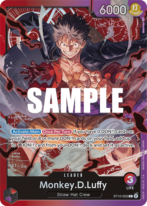 Custom Luffy LEADER card / TCG / Character