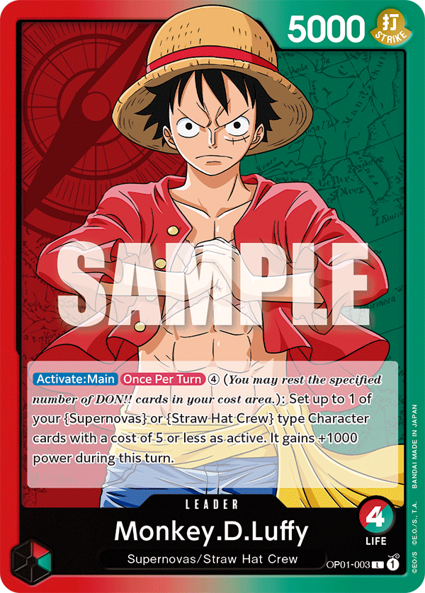 Monkey.D.Luffy (001) - Starter Deck 1: Straw Hat Crew - One Piece Card Game