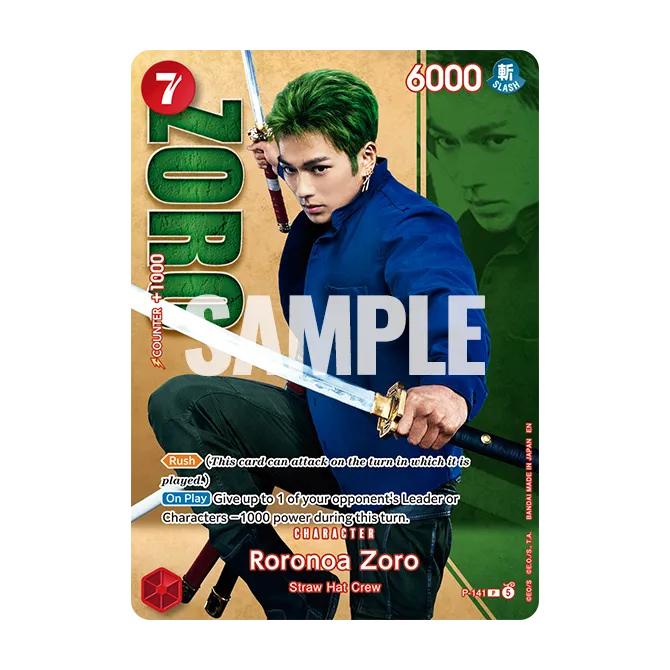 Card image of P-141 Roronoa Zoro
