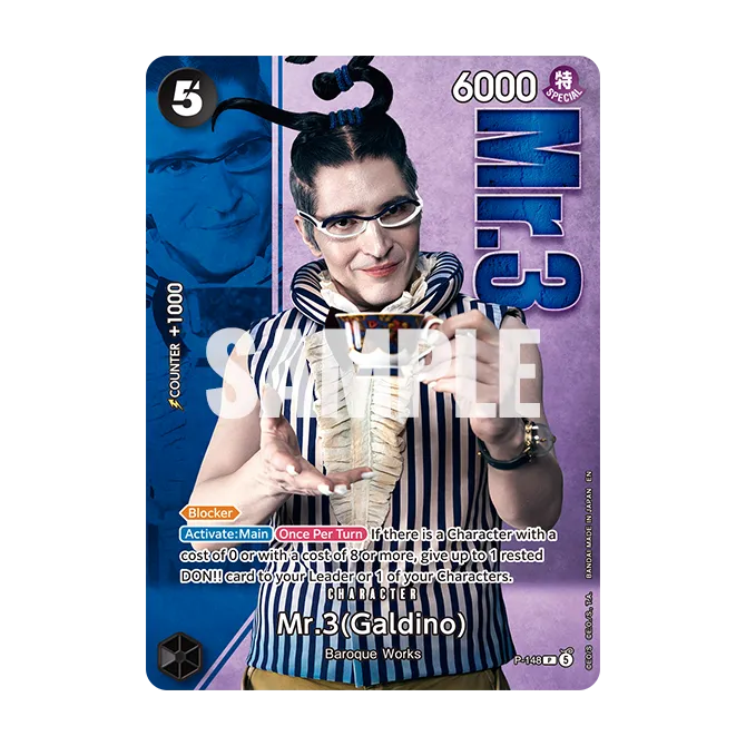 Card image of P-148 Mr.3(Galdino)