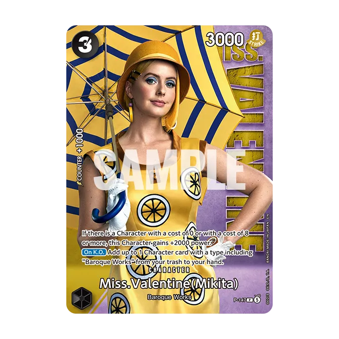 Card image of P-147 Miss.Valentine(Mikita)