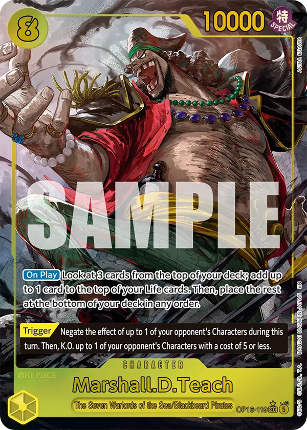 Card image of OP16-119 Marshall.D.Teach