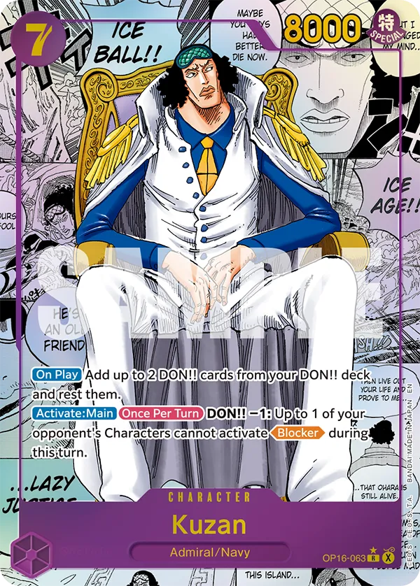 Card image of OP16-063 Kuzan