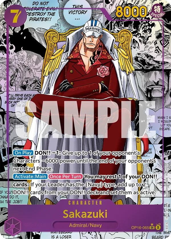 Card image of OP16-065 Sakazuki