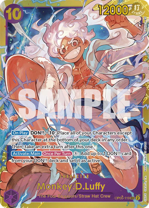 Enel special card from OP-05 looks fantastic! ☠️ So excited to play his  deck ⚡️ RELEASE IS ON DECEMBER 8th! ✨ It's the 1st Ann