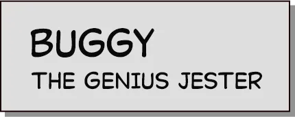 BUGGY THE GENIUS JESTER