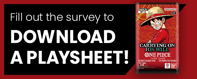 Fill out the survey to DOWNLOAD A PLAYSHEET!