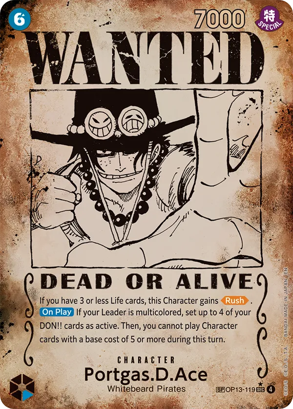 Card image of OP13-119 Portgas.D.Ace