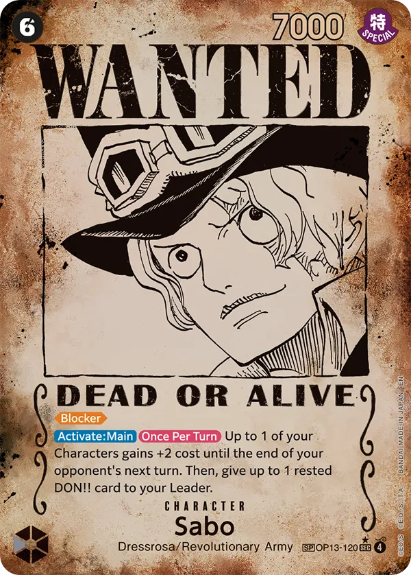 Card image of OP13-120 Sabo