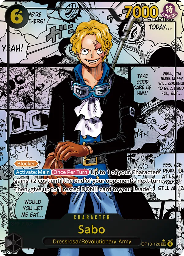 Card image of OP13-120 Sabo