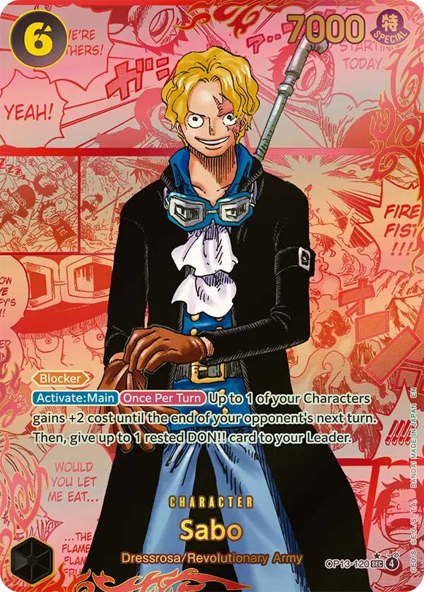 Card image of OP13-120 Sabo