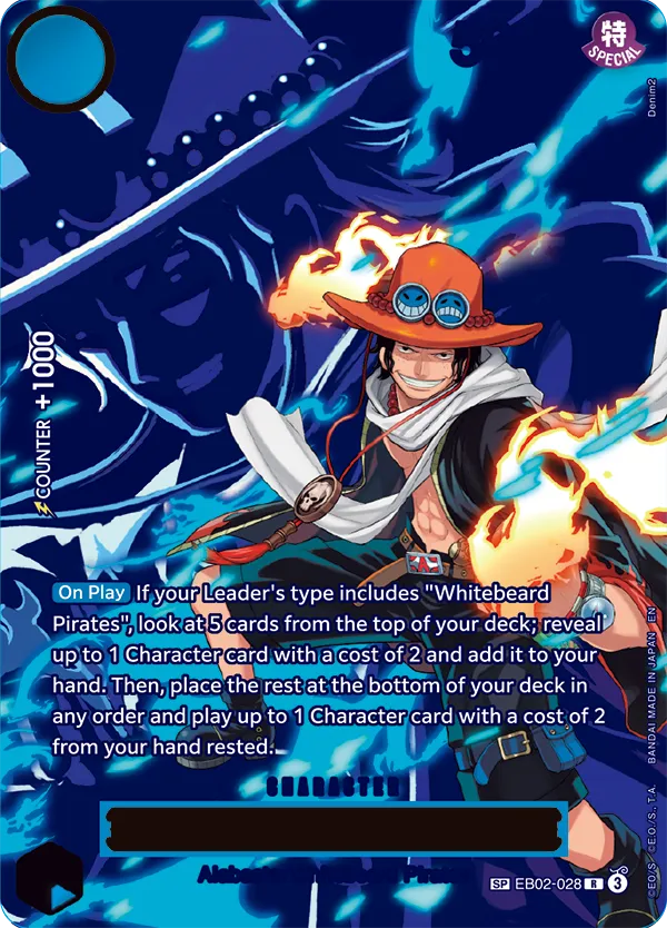Card image of EB02-028 Portgas.D.Ace