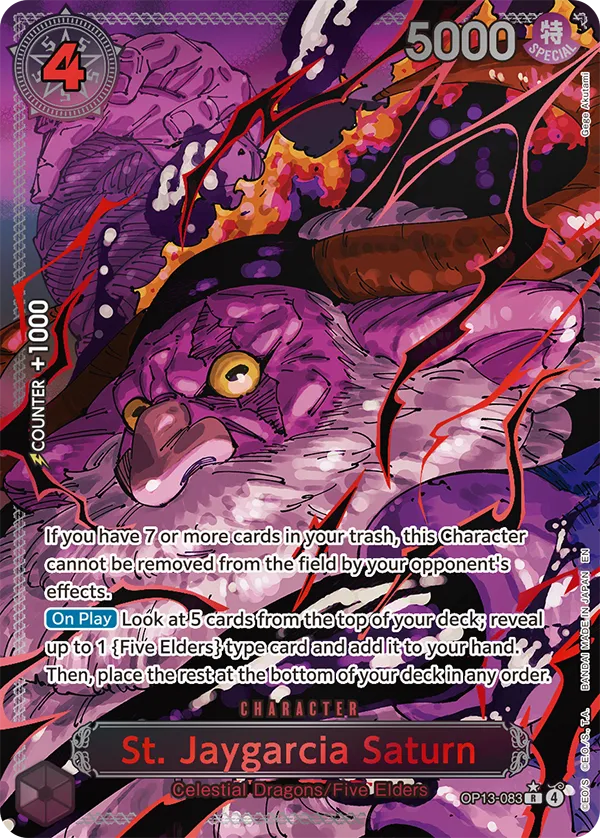 Card image of OP13-083 St. Jaygarcia Saturn