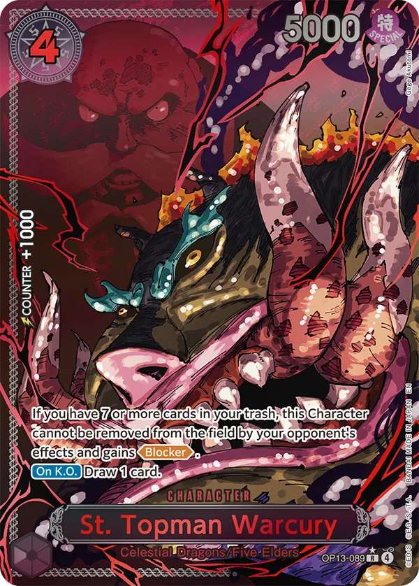 Card image of OP13-089 St. Topman Warcury