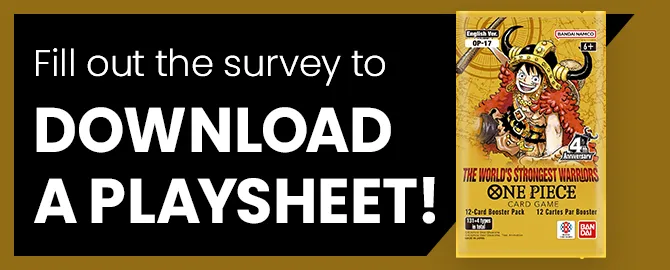 Fill out the survey to DOWNLOAD A PLAYSHEET!