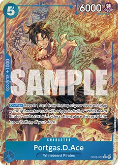 Card image of OP08-052 Portgas.D.Ace