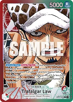 Card image of OP01-002 Trafalgar Law