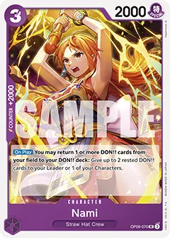 Card image of OP09-070 Nami