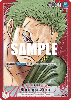 Card image of OP01-001 Roronoa Zoro