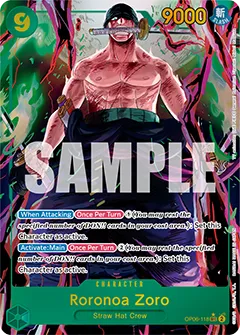 Card image of OP06-118 Roronoa Zoro