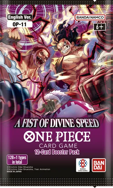 Product packaging image of BOOSTER PACK -A FIST OF DIVINE SPEED- [OP-11]