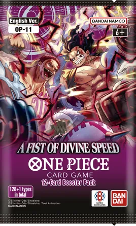 Product packaging image of BOOSTER PACK -A FIST OF DIVINE SPEED- [OP-11]