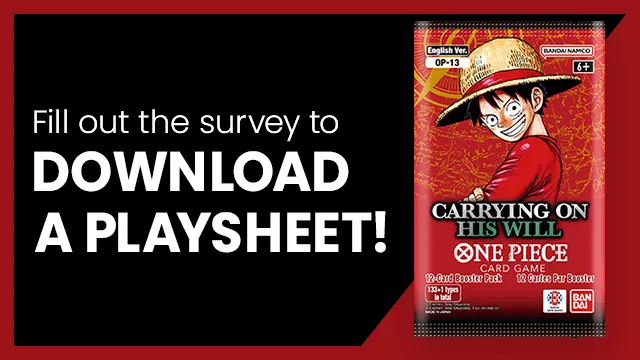 BOOSTER PACK -CARRYING ON HIS WILL- [OP-13] has been updated.