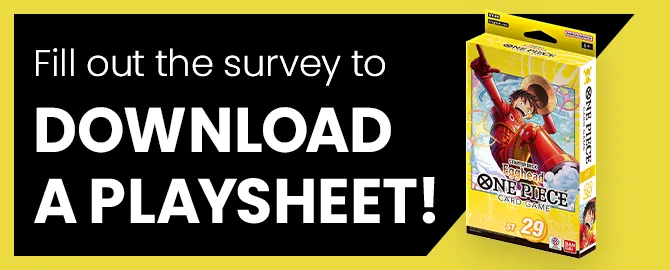 Fill out the survey to download a playsheet!
