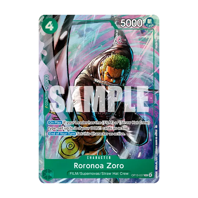 Card image of OP13-037 Roronoa Zoro