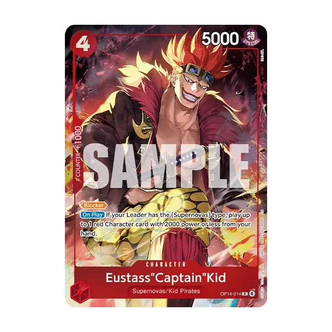 Card image of OP14-014 Eustass"Captain"Kid