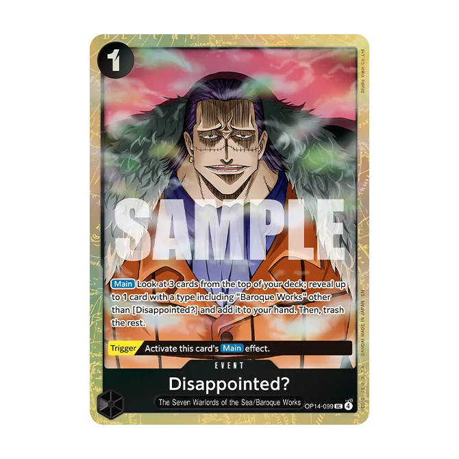 Card image of OP14-099 Disappointed?