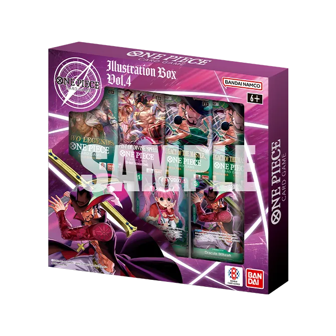 bandai namco one piece card game illustration box vol. 4 and 2 Legacy of the Master booster packs One Piece TCG Illustration Box